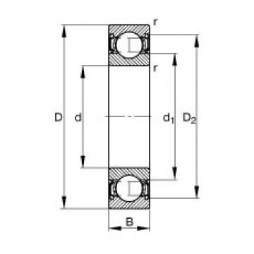 roulements 6010-2RSR FAG