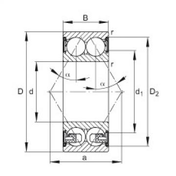 roulements 3308-BD-2Z-TVH FAG