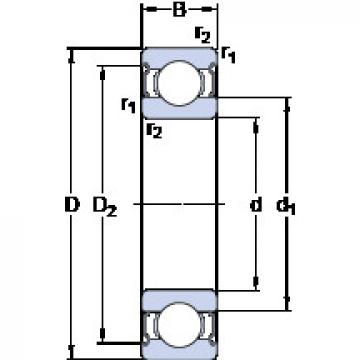 roulements 628/5-2Z SKF