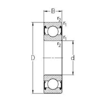 roulements 6307-RS2 NKE