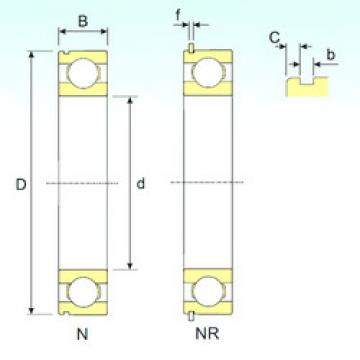 roulements 6022 NR ISB