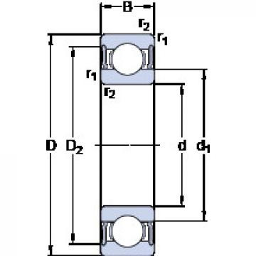 roulements 6312-2RS1 SKF