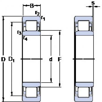 roulements NU 217 ECML SKF