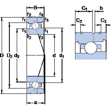 roulements 71910 CB/P4AL SKF