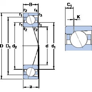 roulements 71921 ACD/HCP4AH1 SKF