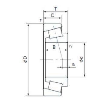 roulements 32038ED NACHI