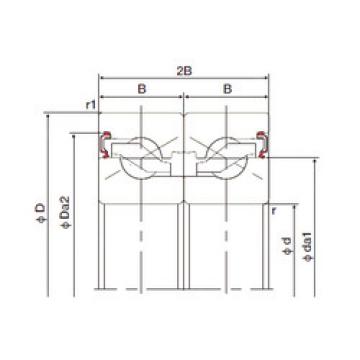 roulements 17TAB04DB-2LR NACHI