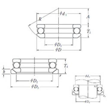 roulements 53317U NSK