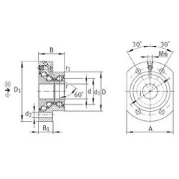 roulements DKLFA1575-2RS INA