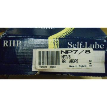 NEW   655TQO935-1   RHP SELF-LUBE PILLOW BLOCK BEARING NP7/8 AR3P5 .......... WQ-13 Industrial Plain Bearings