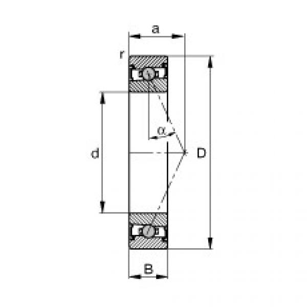 roulements HCS7024-E-T-P4S FAG #1 image