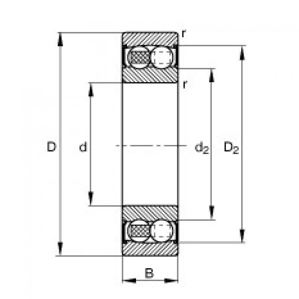 roulements 2200-2RS-TVH FAG #1 image