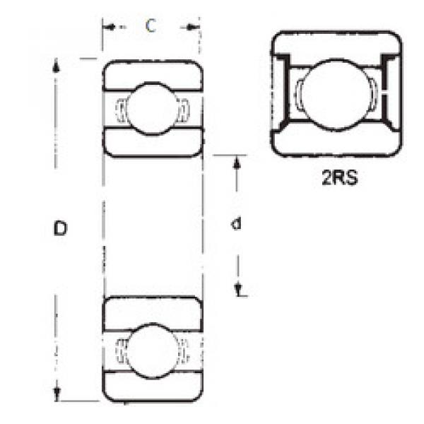 roulements 6312-2RS FBJ #1 image