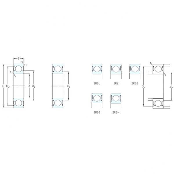 roulements 61800-2RS1 SKF #1 image