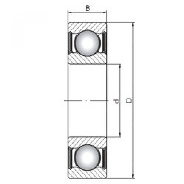 roulements 62208-2RS CX #1 image