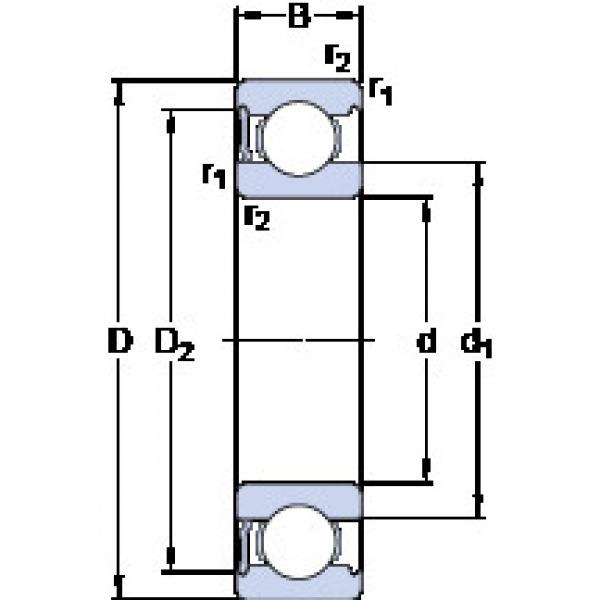 roulements 6028-RS1 SKF #1 image