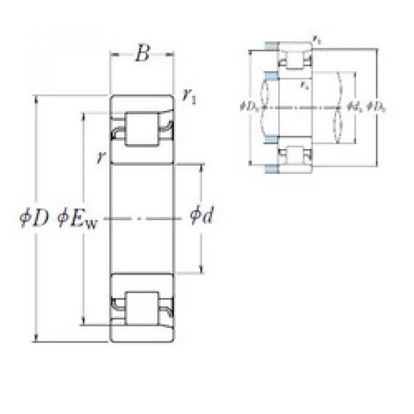 roulements NF 218 NSK #1 image