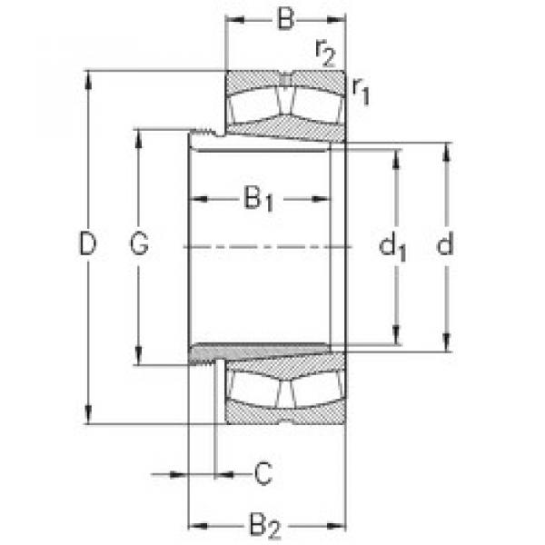 roulements 239/710-K-MB-W33+AH39/710 NKE #1 image