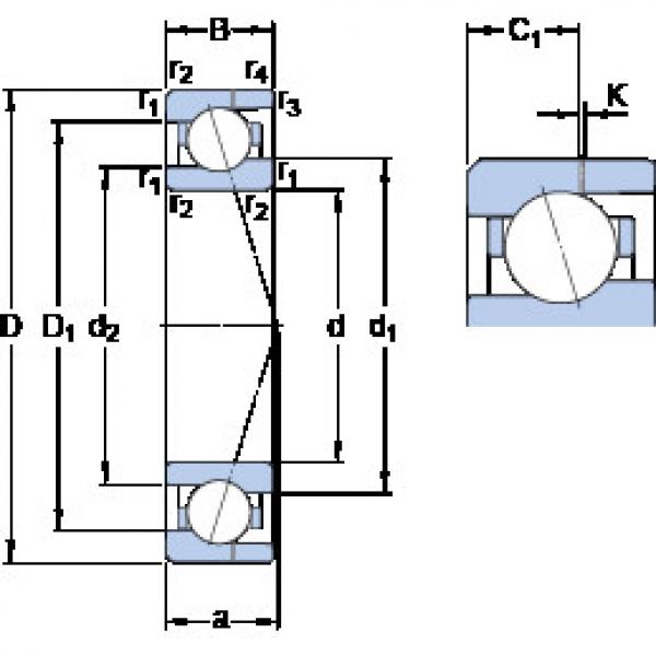 roulements 71904 CE/P4AH SKF #1 image