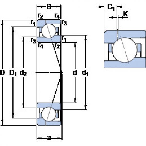 roulements 71909 ACE/HCP4AH1 SKF #1 image