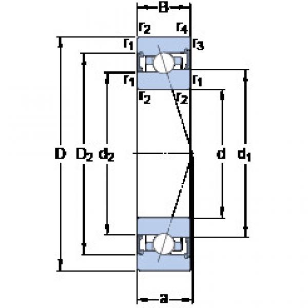 roulements S7017 ACB/HCP4A SKF #1 image